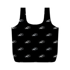 Formula One Black And White Graphic Pattern Full Print Recycle Bag (m) by dflcprintsclothing