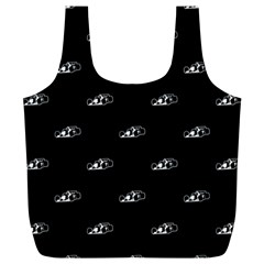 Formula One Black And White Graphic Pattern Full Print Recycle Bag (xl) by dflcprintsclothing