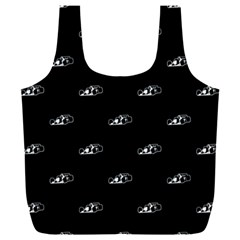 Formula One Black And White Graphic Pattern Full Print Recycle Bag (xxxl) by dflcprintsclothing