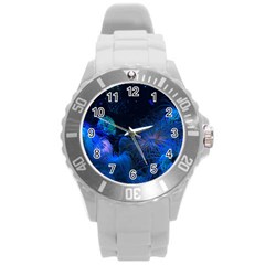 Photo D aquarium Round Plastic Sport Watch (l) by kcreatif