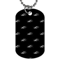 Formula One Black And White Graphic Pattern Dog Tag (two Sides) by dflcprintsclothing