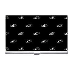 Formula One Black And White Graphic Pattern Business Card Holder by dflcprintsclothing