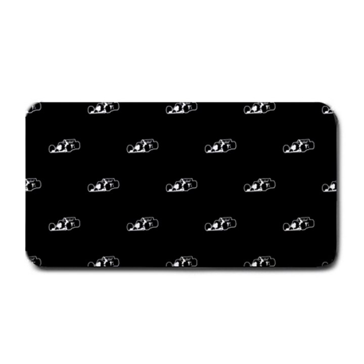 Formula One Black And White Graphic Pattern Medium Bar Mats