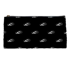 Formula One Black And White Graphic Pattern Pencil Case by dflcprintsclothing