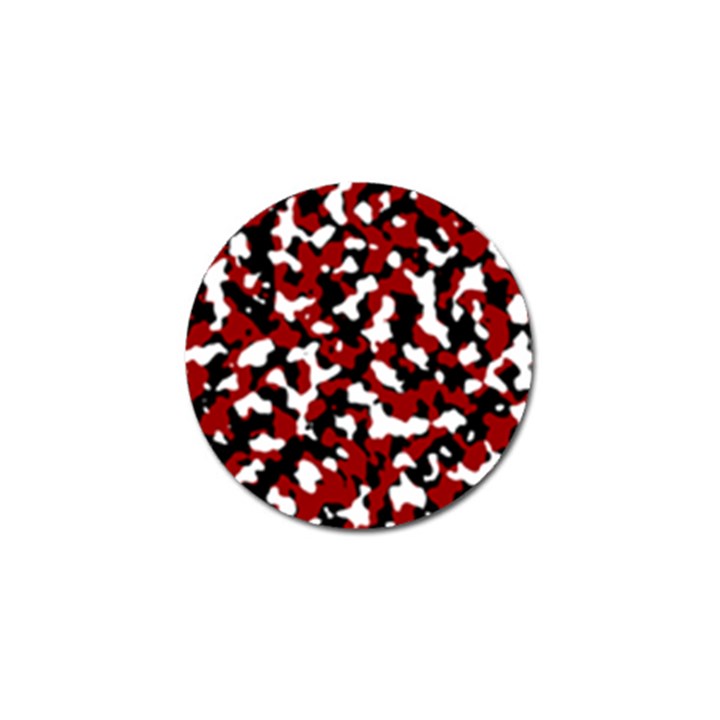 Camouflage Rouge/Blanc Golf Ball Marker (10 pack)