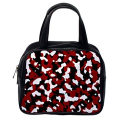 Camouflage Rouge/blanc Classic Handbag (one Side) by kcreatif