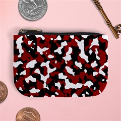 Camouflage Rouge/blanc Mini Coin Purse by kcreatif