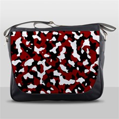 Camouflage Rouge/blanc Messenger Bag by kcreatif