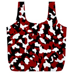 Camouflage Rouge/blanc Full Print Recycle Bag (xl) by kcreatif