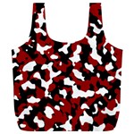 Camouflage Rouge/Blanc Full Print Recycle Bag (XL) Front