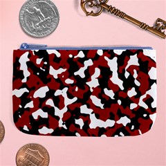 Camouflage Rouge/blanc Large Coin Purse by kcreatif