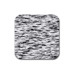 Texture Noir/gris Rubber Coaster (square)  by kcreatif