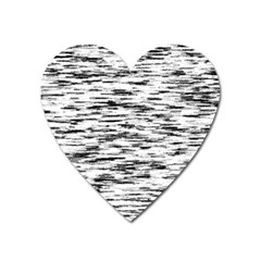 Texture Noir/gris Heart Magnet by kcreatif