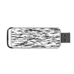 Texture Noir/gris Portable Usb Flash (one Side) by kcreatif