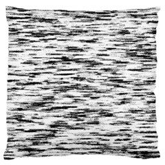 Texture Noir/gris Large Flano Cushion Case (two Sides) by kcreatif