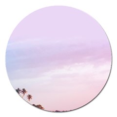 Seascape Sunset Magnet 5  (round) by goljakoff