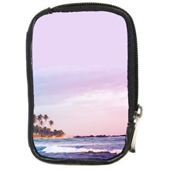 Seascape Sunset Compact Camera Leather Case by goljakoff