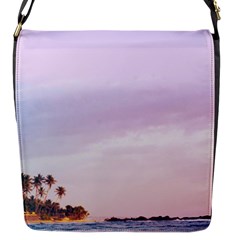 Seascape Sunset Flap Closure Messenger Bag (s) by goljakoff