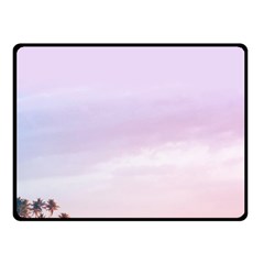 Seascape Sunset Double Sided Fleece Blanket (small)  by goljakoff