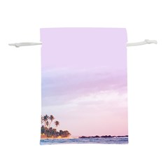 Seascape Sunset Lightweight Drawstring Pouch (s) by goljakoff