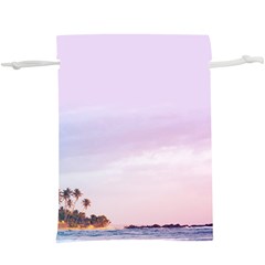 Seascape Sunset  Lightweight Drawstring Pouch (xl) by goljakoff