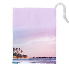 Seascape Sunset Drawstring Pouch (5xl) by goljakoff