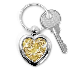 Golden Leaves Key Chain (heart) by goljakoff