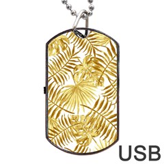 Golden Leaves Dog Tag Usb Flash (two Sides) by goljakoff