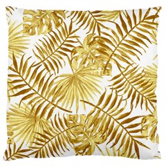 Golden Leaves Large Cushion Case (two Sides) by goljakoff