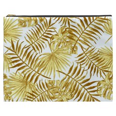 Golden Leaves Cosmetic Bag (xxxl) by goljakoff