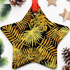 Gold Leaves Ornament (star) by goljakoff