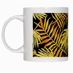 Gold Leaves White Mugs by goljakoff