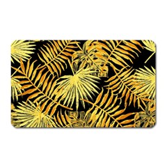 Gold Leaves Magnet (rectangular) by goljakoff