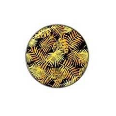 Gold Leaves Hat Clip Ball Marker (10 Pack) by goljakoff