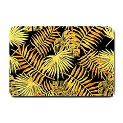 Gold Leaves Small Doormat  by goljakoff