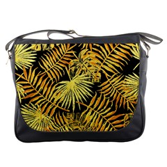 Gold Leaves Messenger Bag by goljakoff