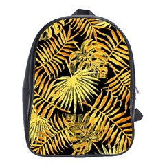 Gold Leaves School Bag (xl) by goljakoff