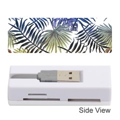 Blue And Yellow Tropical Leaves Memory Card Reader (stick) by goljakoff