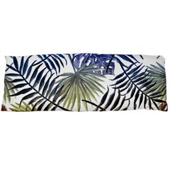 Blue And Yellow Tropical Leaves Body Pillow Case (dakimakura) by goljakoff