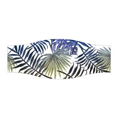 Blue And Yellow Tropical Leaves Stretchable Headband by goljakoff