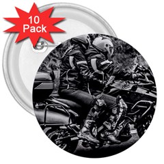 Motorcycle Riders At Highway 3  Buttons (10 Pack)  by dflcprintsclothing