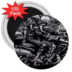 Motorcycle Riders At Highway 3  Magnets (100 Pack) by dflcprintsclothing