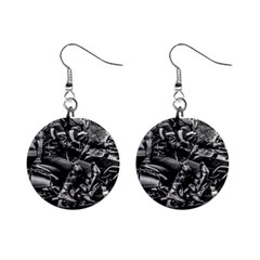 Motorcycle Riders At Highway Mini Button Earrings by dflcprintsclothing