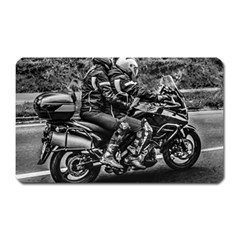 Motorcycle Riders At Highway Magnet (rectangular) by dflcprintsclothing