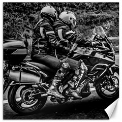 Motorcycle Riders At Highway Canvas 16  X 16  by dflcprintsclothing