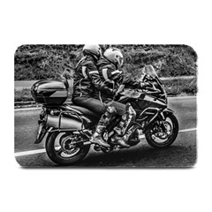 Motorcycle Riders At Highway Plate Mats by dflcprintsclothing