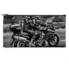 Motorcycle Riders At Highway Pencil Case by dflcprintsclothing