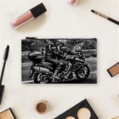 Motorcycle Riders At Highway Cosmetic Bag (small) by dflcprintsclothing