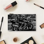 Motorcycle Riders At Highway Cosmetic Bag (Small) Front