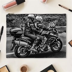 Motorcycle Riders At Highway Cosmetic Bag (xl) by dflcprintsclothing